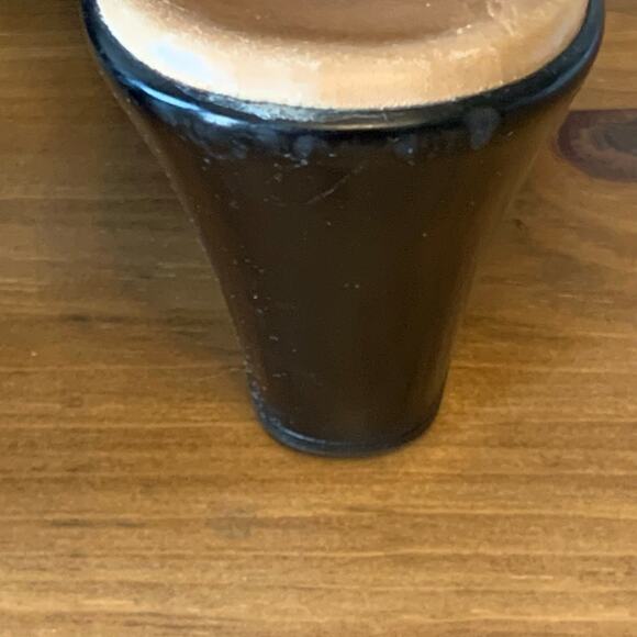 Sofft Clogs Mules Women's 10 Black Leather Slip-On Heel Embossed Casual - Picture 10 of 16